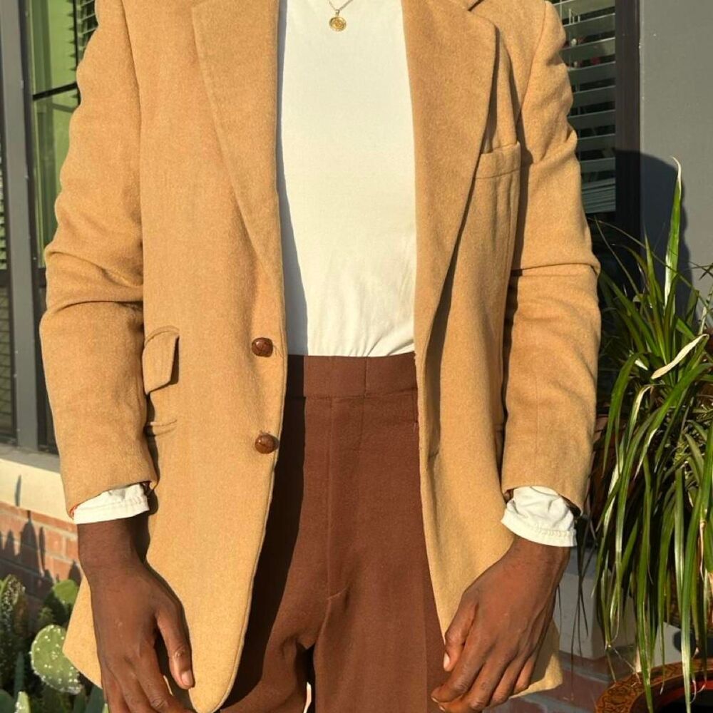 vintage camel blazer